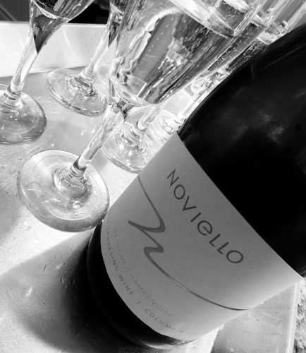 Noviello Sparkling Wine is Featured at Lake Chelan’s Winterfest Bubble Bar!